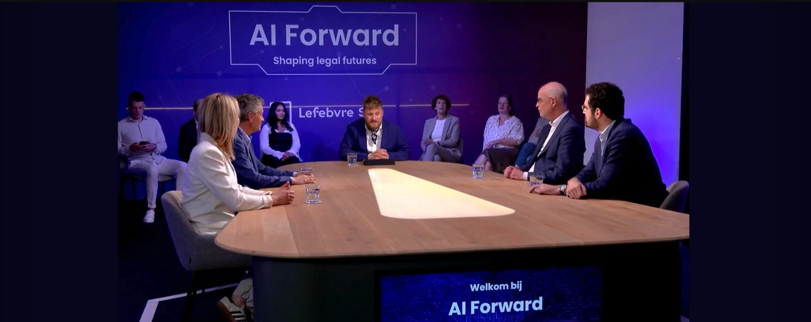Het AI Forward-panel met vertegenwoordigers van KLM, Prosus, Randstad en DAS